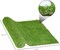 Outdoor Artificial Grass Turf Rug with Drain Holes & Rubber Backing
